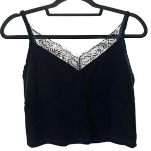 Hot Topic Cosmic Aura Blue Velvet Lace Trim Cami Tank Top Size XL Y2K Whimsygoth